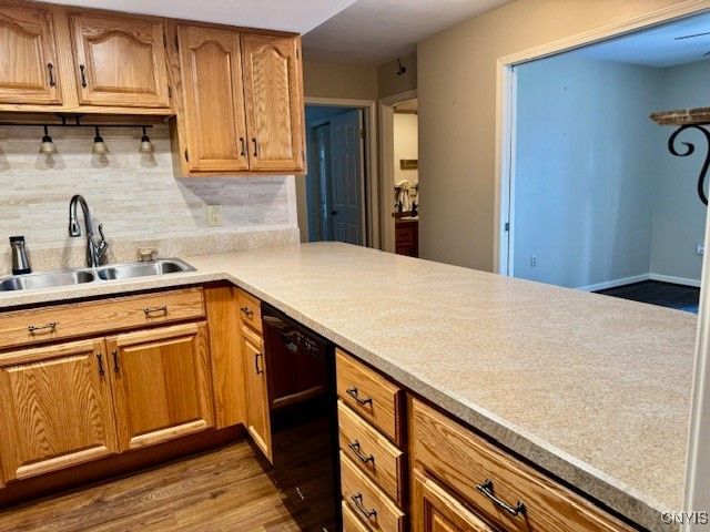 Interior, Kitchen, Wood Texture Flooring