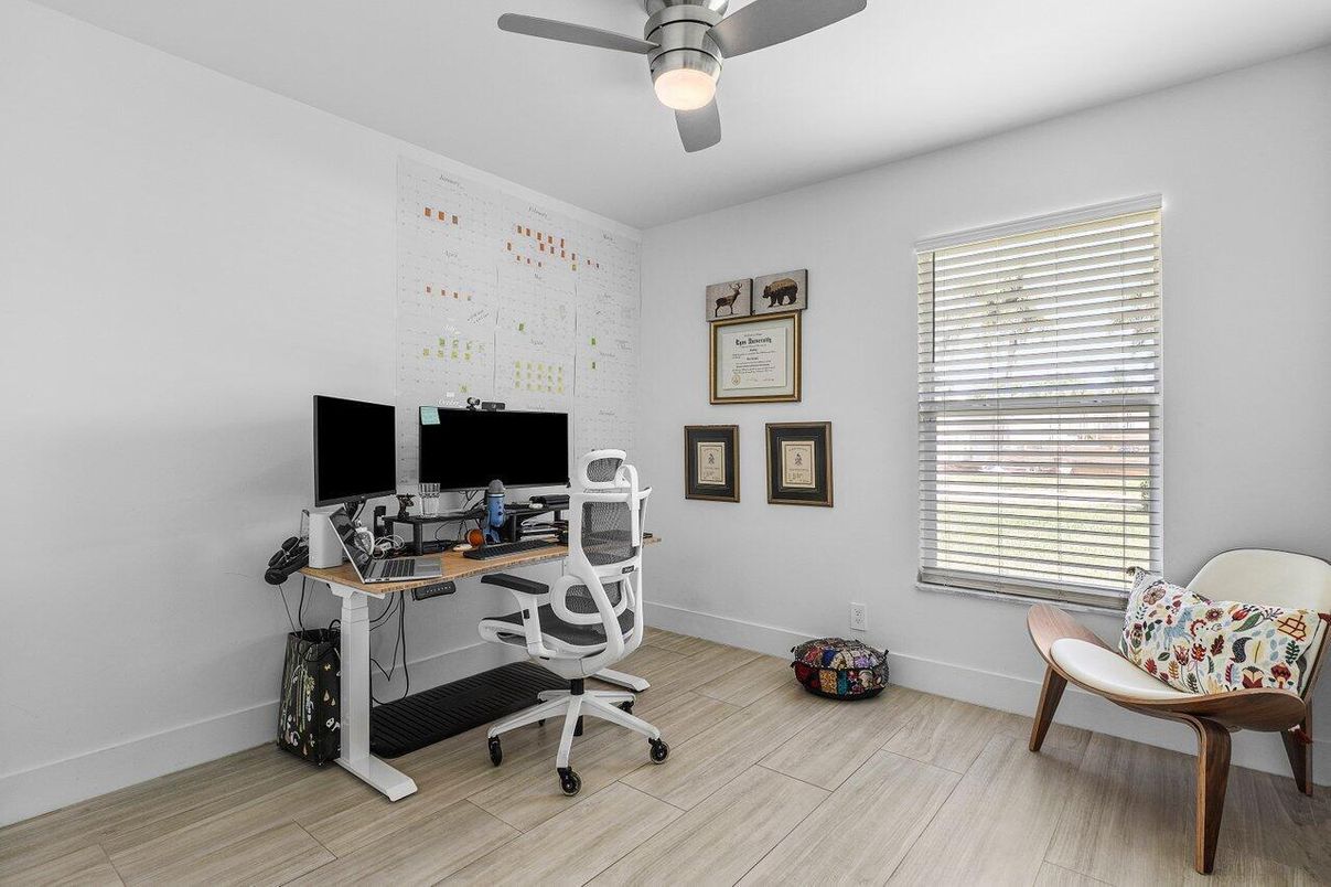 Home Office, Interior, Wood Texture Flooring