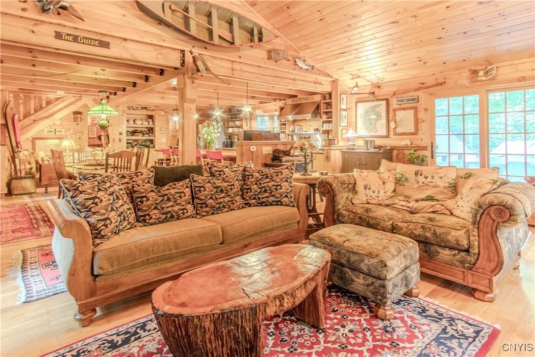 Dining room, Interior, Kitchen, Living room, Pendant Lights, Wooden Beams, Wooden Ceilings, Wood Texture Flooring, Wooden Walls