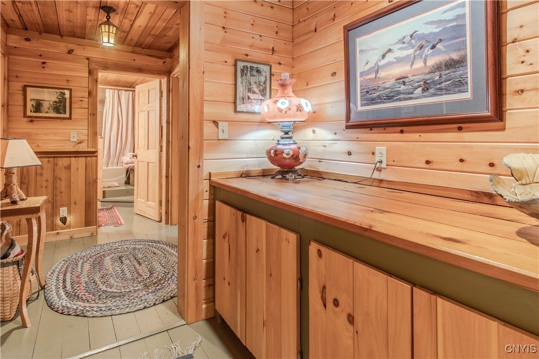 Bathroom, Interior, Wooden Ceilings, Wood Texture Flooring, Wooden Walls