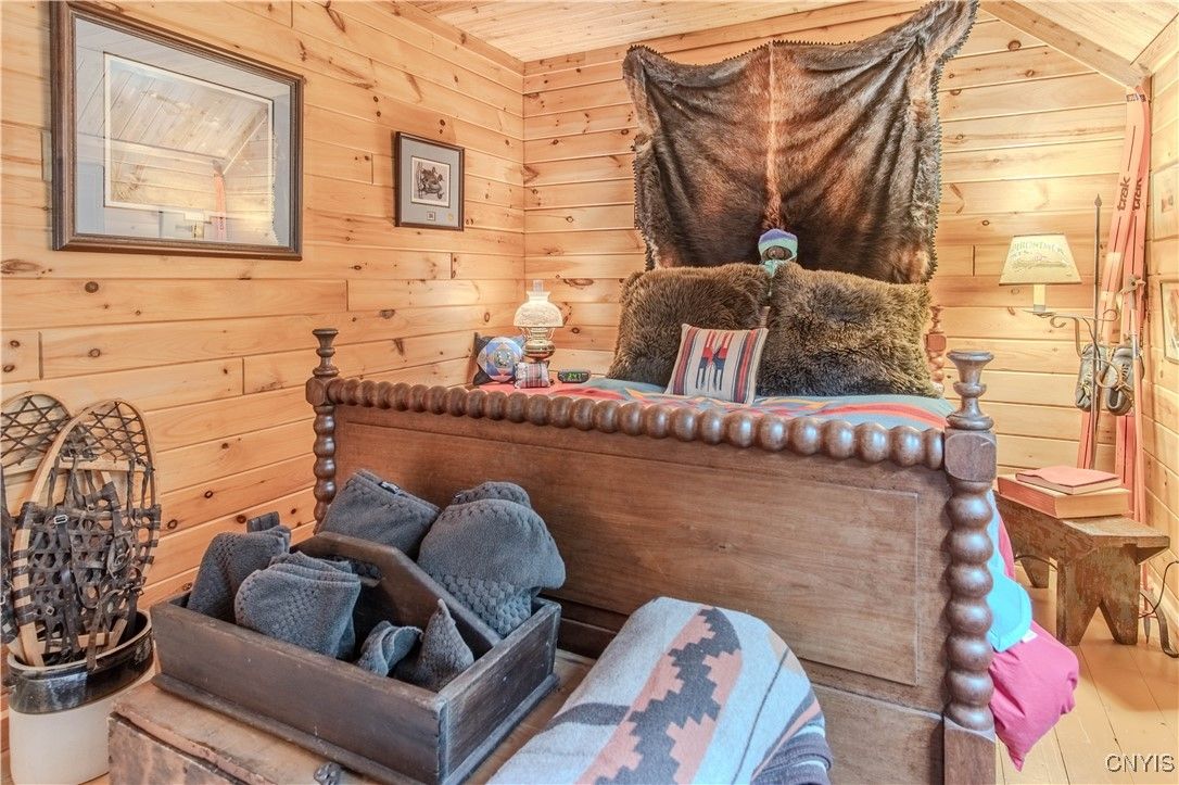 Bedroom, Interior, Wooden Walls
