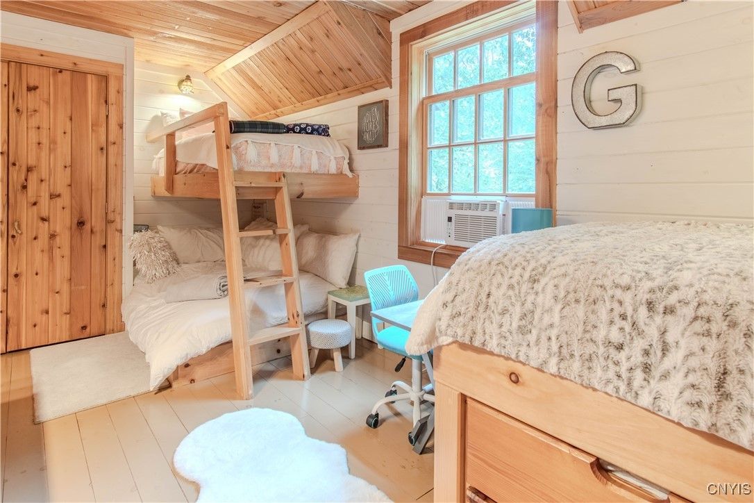 Bedroom, Interior, Wooden Ceilings, Wooden Walls