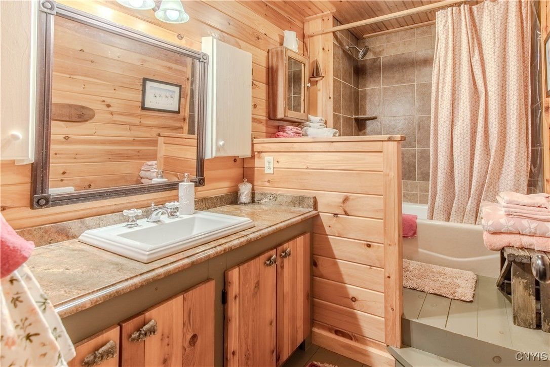 Bathroom, Interior, Wooden Walls