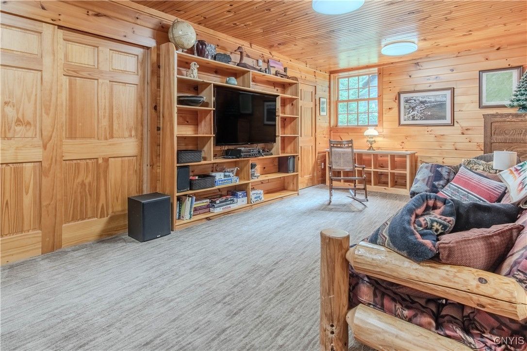Interior, Living room, Wooden Ceilings, Wooden Walls