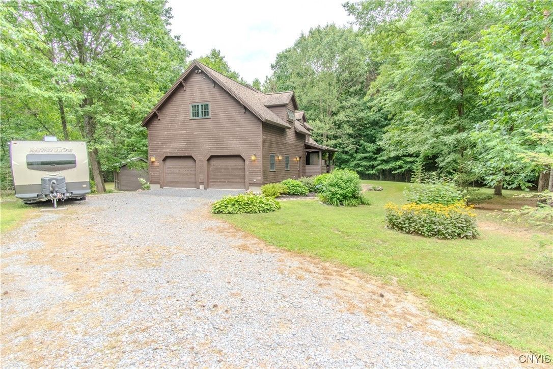 Attached, Backyard, Exterior, Facade, Log Home
