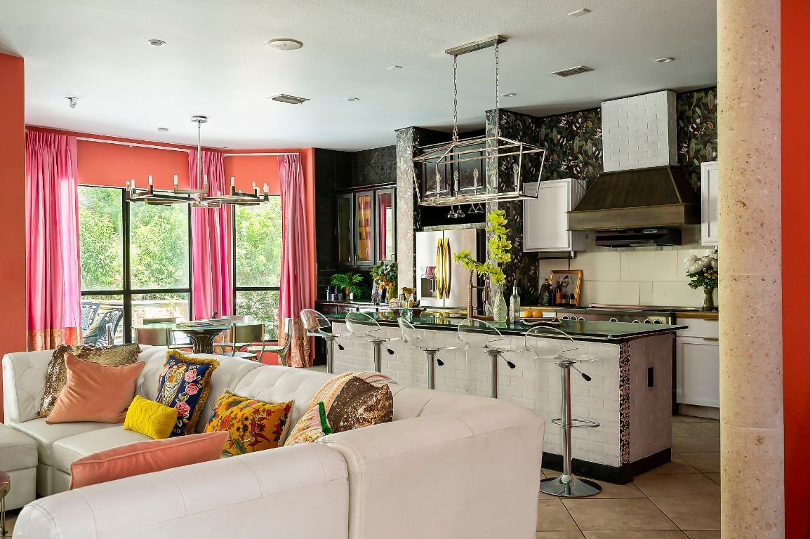 Interior, Kitchen, Living room, Pendant Lights, Recessed Lighting