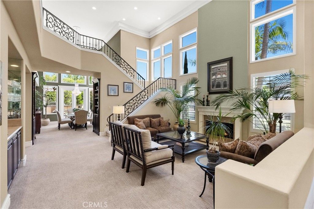 Dining room, Fireplace, Interior, Living room, Recessed Lighting