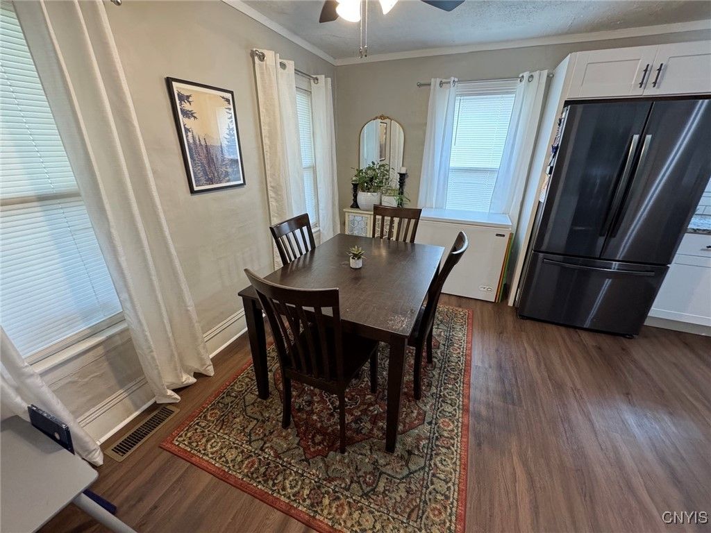 Dining room, Interior, Wood Texture Flooring