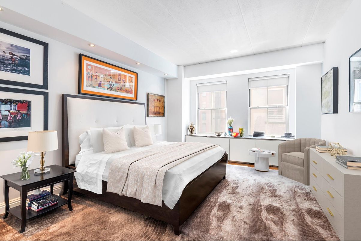 Bedroom, Interior, Recessed Lighting