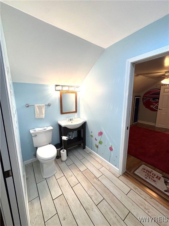 Bathroom, Interior, Wood Texture Flooring