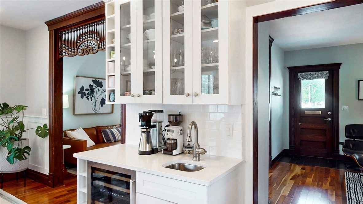Interior, Kitchen, Wood Texture Flooring