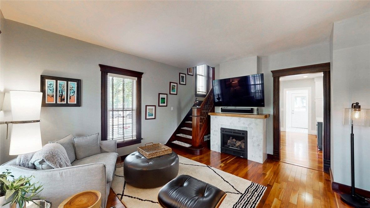 Fireplace, Interior, Living room, Wood Texture Flooring