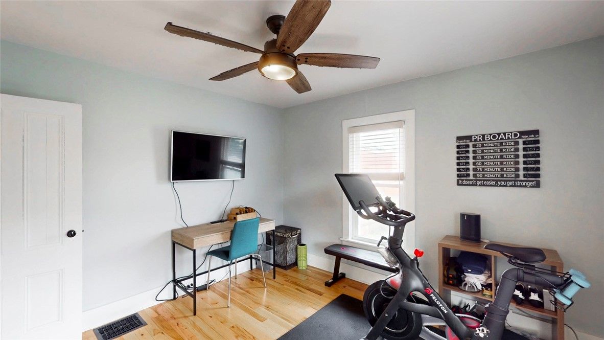Fitness Equipment, Interior, Wood Texture Flooring
