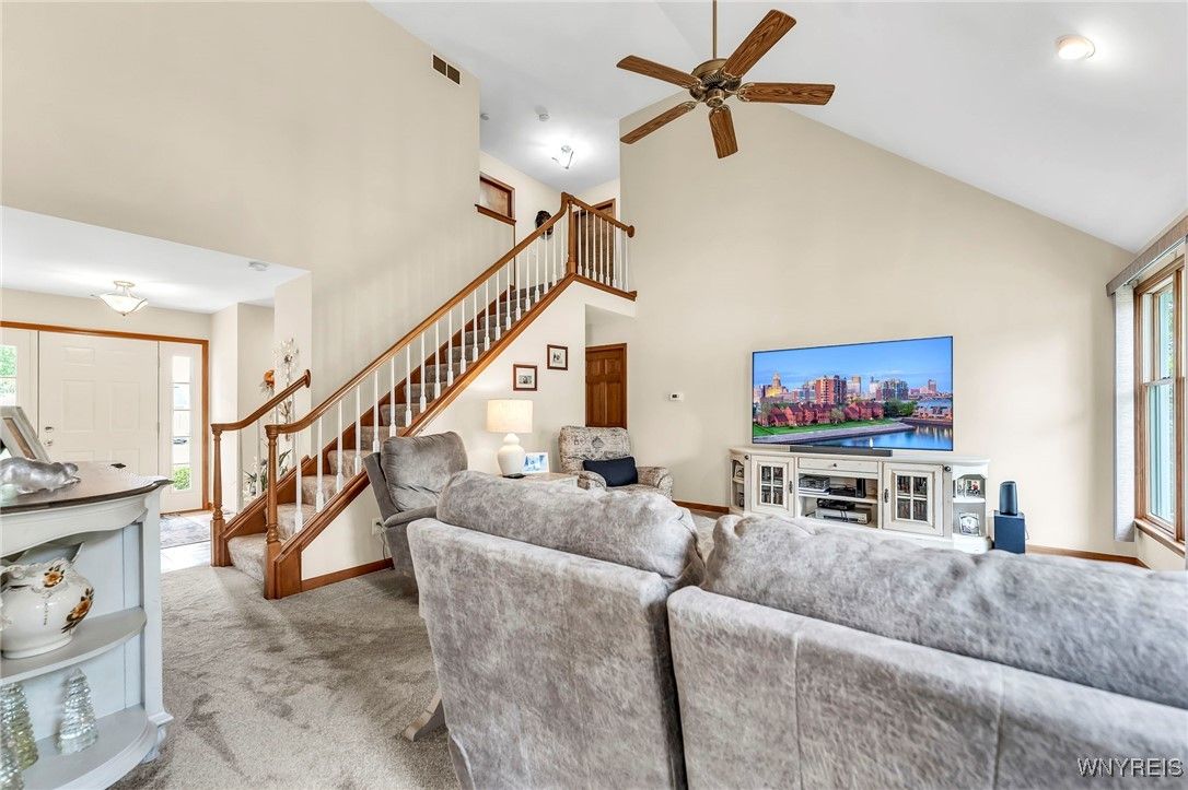 Interior, Living room, Recessed Lighting