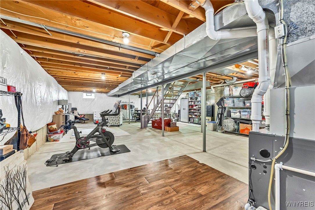 Fitness Equipment, Interior, Wooden Beams, Wood Texture Flooring