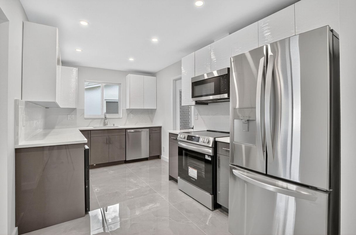Interior, Kitchen, Recessed Lighting, Stainless Steel Appliances