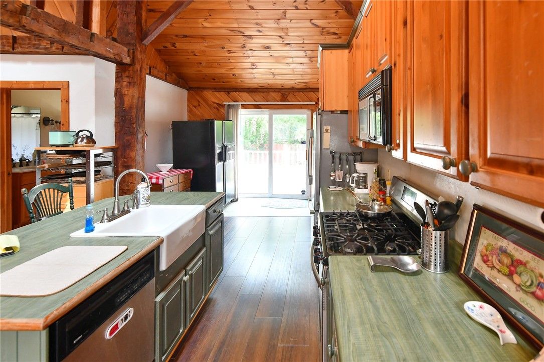 Interior, Kitchen, Wooden Beams, Wooden Ceilings, Wood Texture Flooring, Wooden Walls