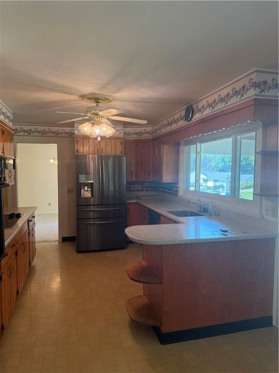 Interior, Kitchen, Wood Texture Flooring