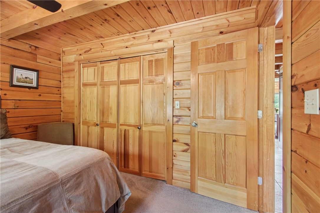 Bedroom, Interior, Wooden Ceilings, Wooden Walls