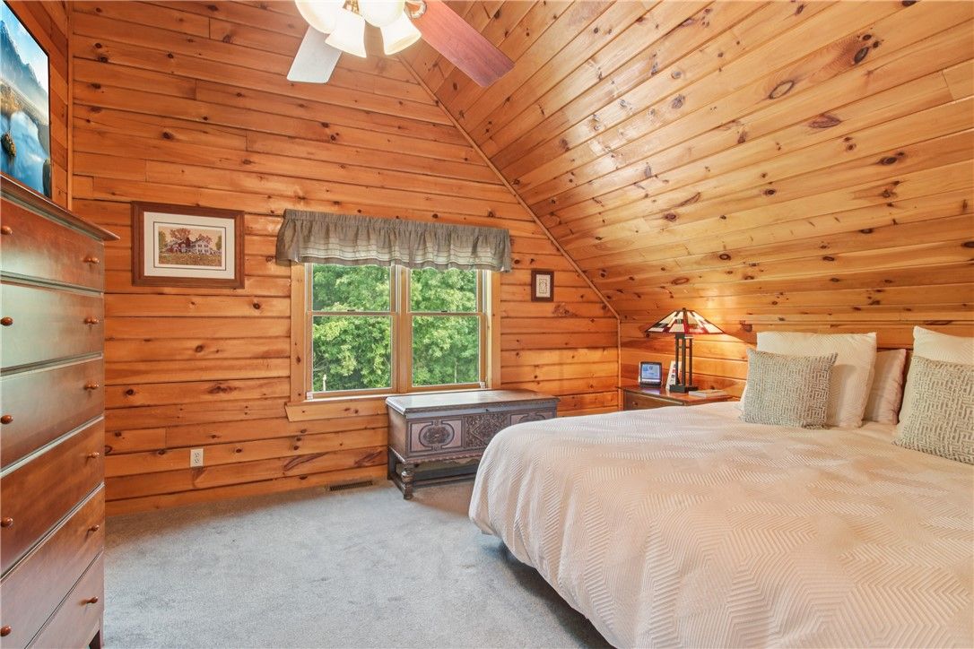 Bedroom, Interior, Wooden Ceilings, Wooden Walls