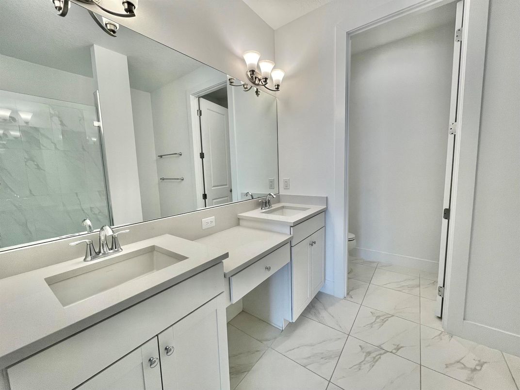 Bathroom, Dual Sink Vanities, Interior, Marble, Marble Walls