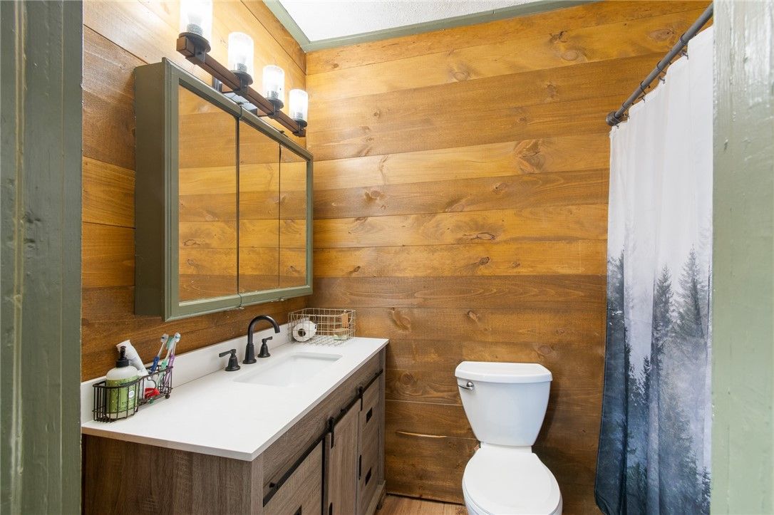 Bathroom, Interior, Wood Texture Flooring, Wooden Walls