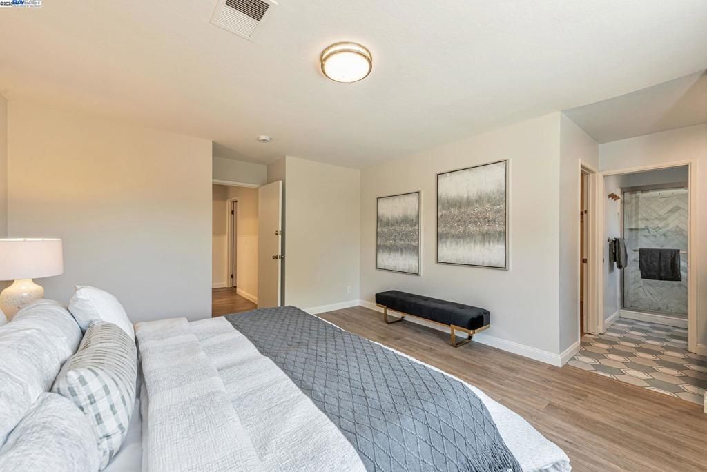 Bedroom, Interior, Wood Texture Flooring