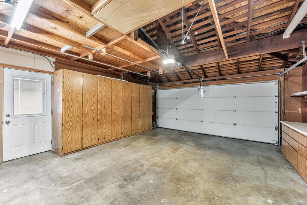 Garage, Interior, Wooden Beams, Wooden Ceilings, Wooden Walls