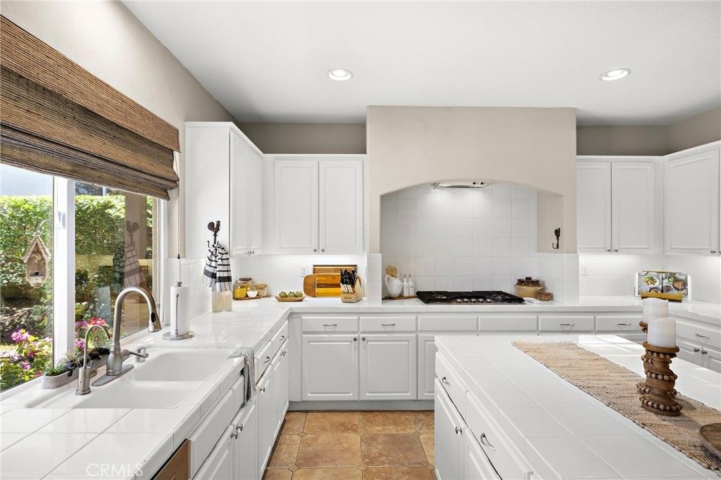 Interior, Kitchen, Recessed Lighting, Tile Countertops
