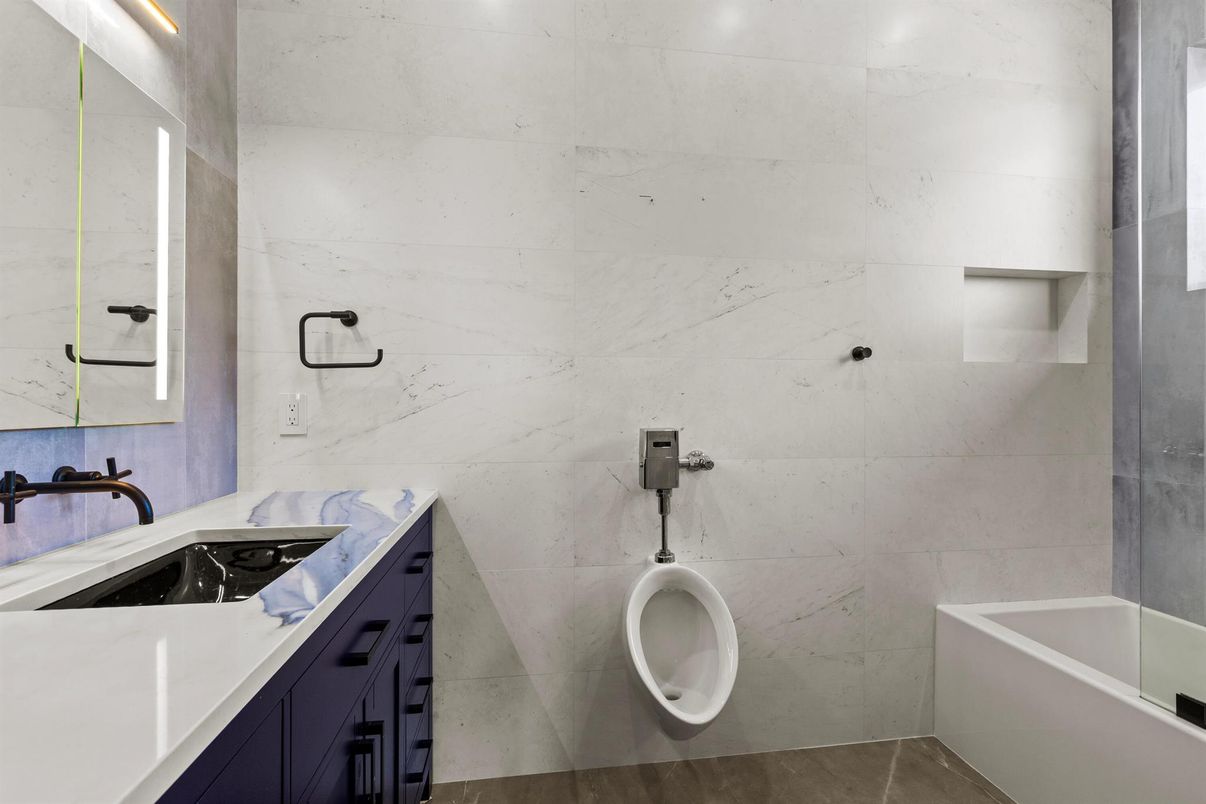 Bathroom, Interior, Marble Walls