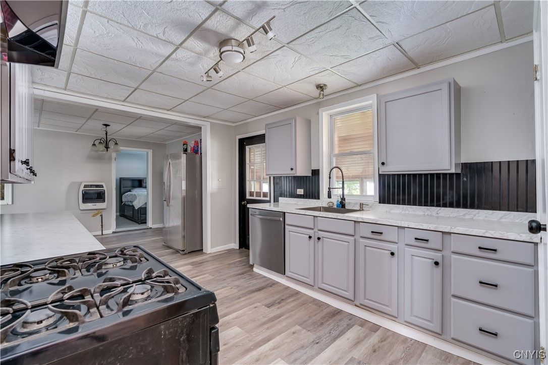 Interior, Kitchen, Wood Texture Flooring