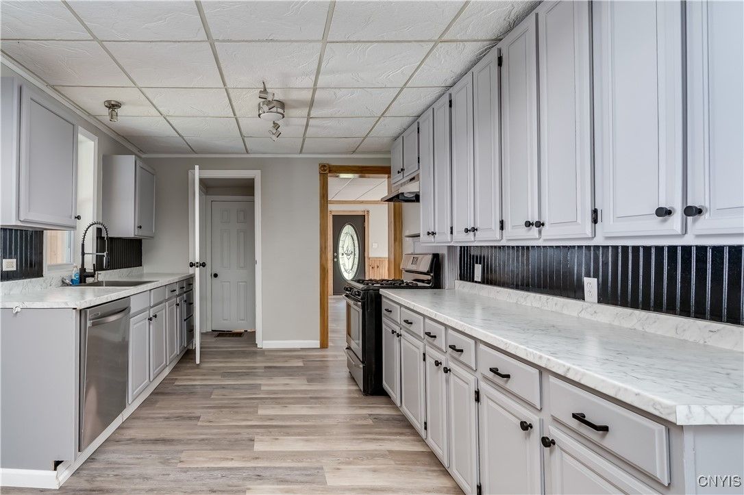Interior, Kitchen, Wood Texture Flooring