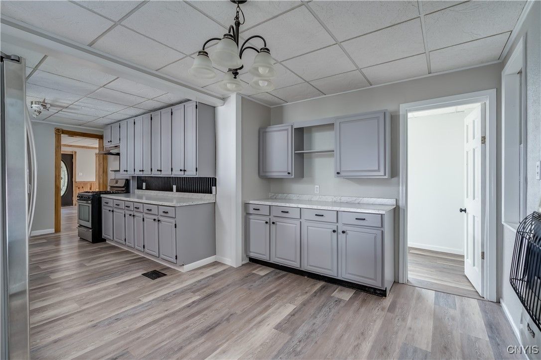 Interior, Kitchen, Wood Texture Flooring