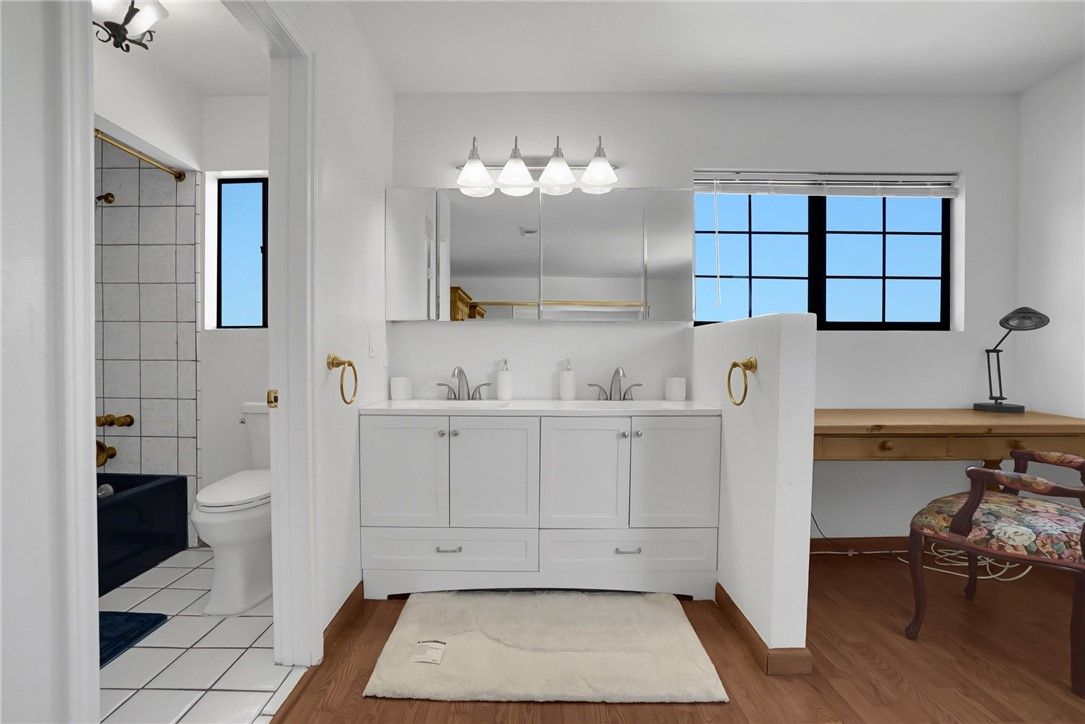 Bathroom, Interior, Wood Texture Flooring