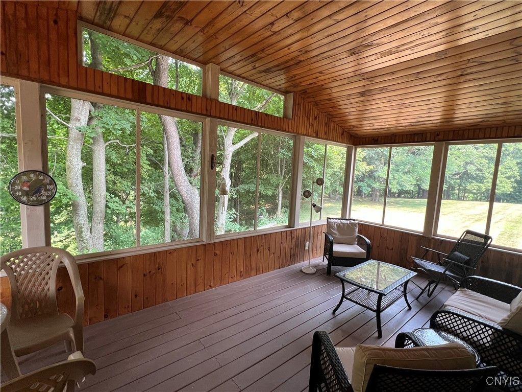 Interior, Sun Room, Wooden Ceilings, Wood Texture Flooring, Wooden Walls