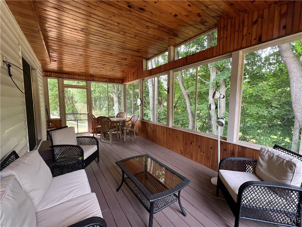 Dining room, Interior, Sun Room, Wooden Ceilings, Wood Texture Flooring