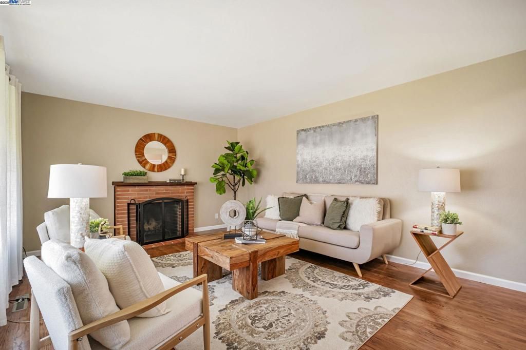 Fireplace, Interior, Living room, Wood Texture Flooring