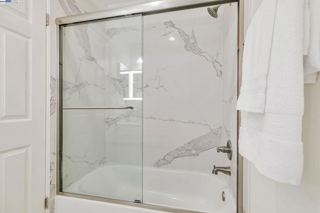 Bathroom, Glass Shower, Interior, Marble Walls
