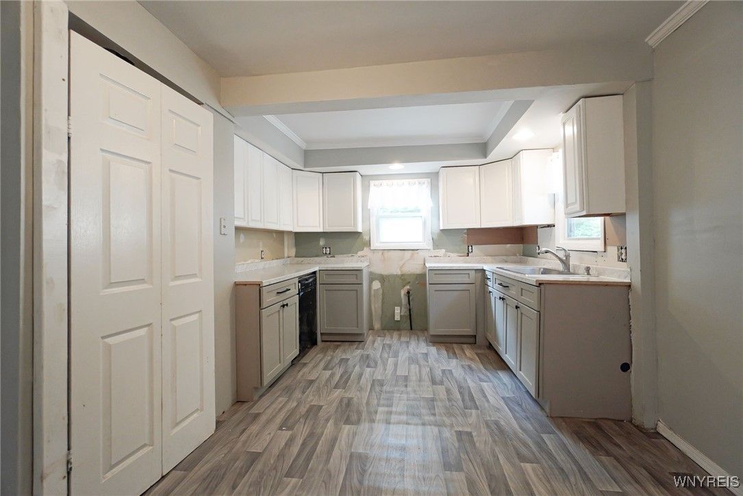 Interior, Kitchen, Wood Texture Flooring