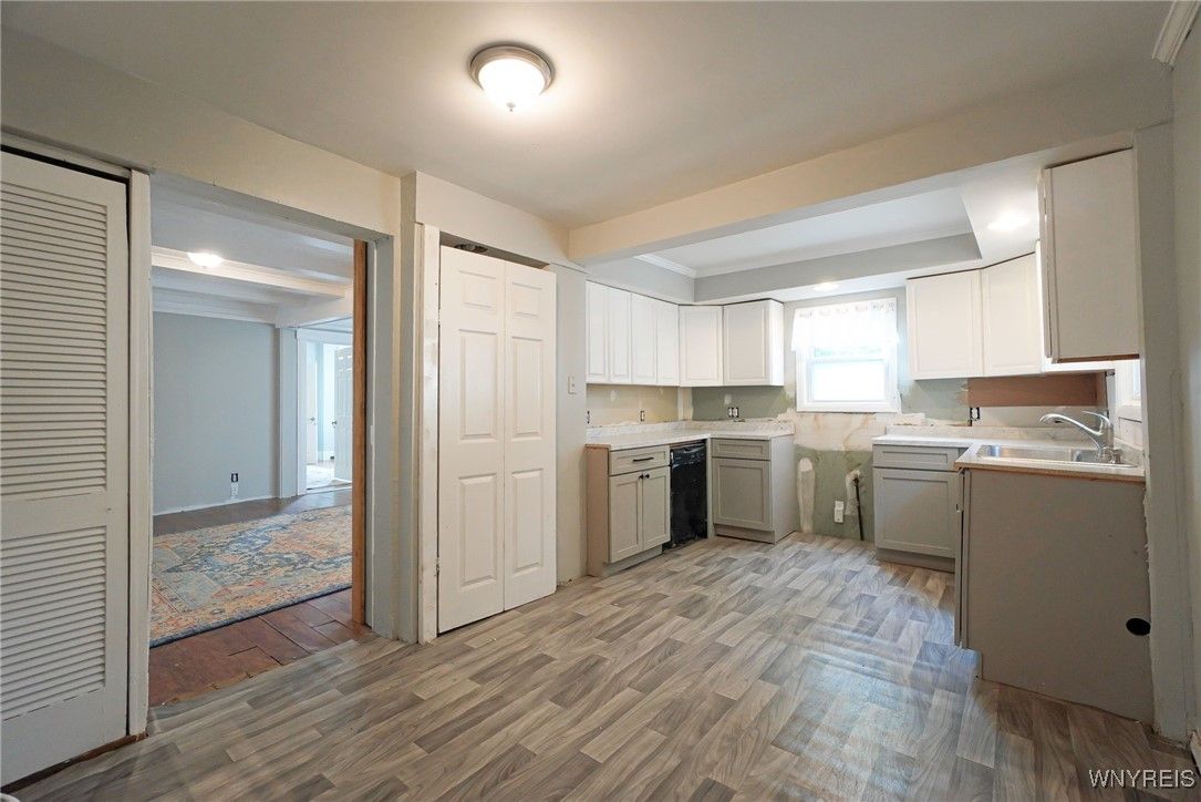 Interior, Kitchen, Wood Texture Flooring