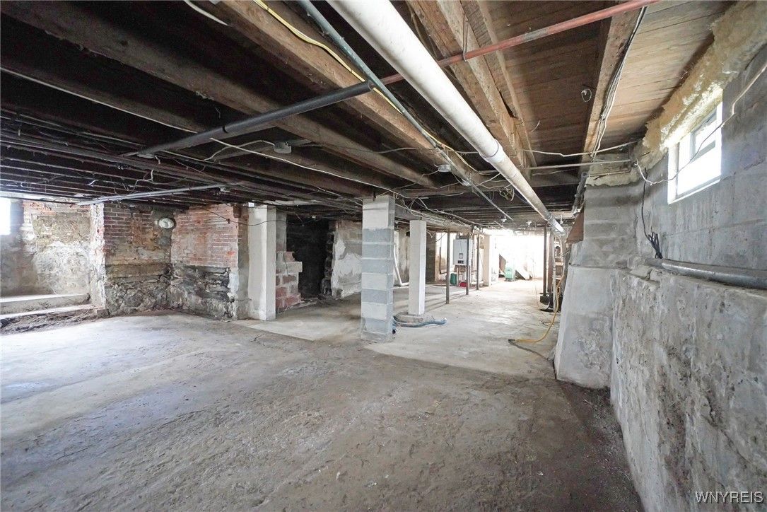 Interior, Stone Walls, Wooden Beams