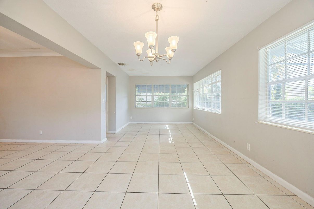 Chandelier, Empty room, Interior