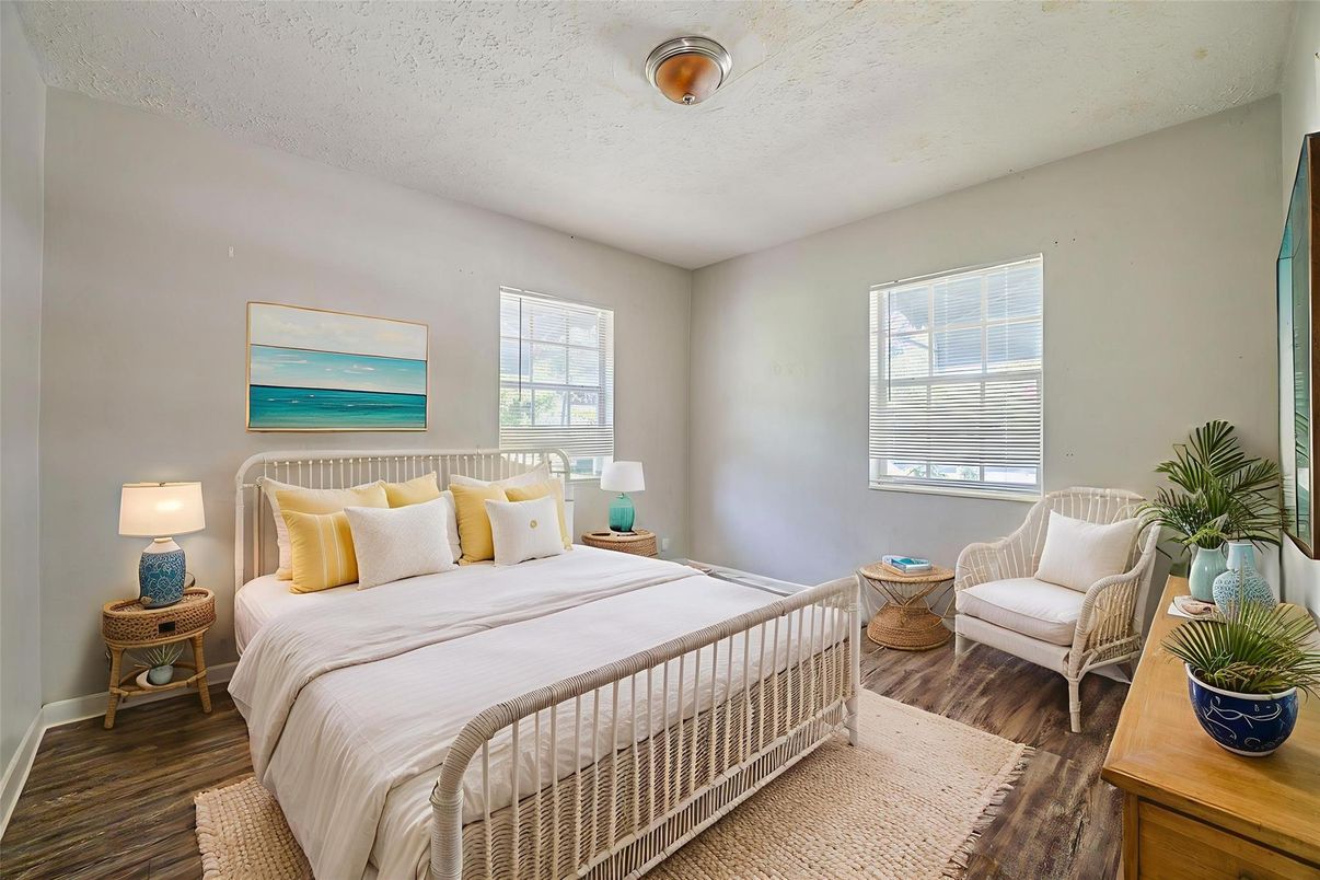 Bedroom, Interior, Wood Texture Flooring