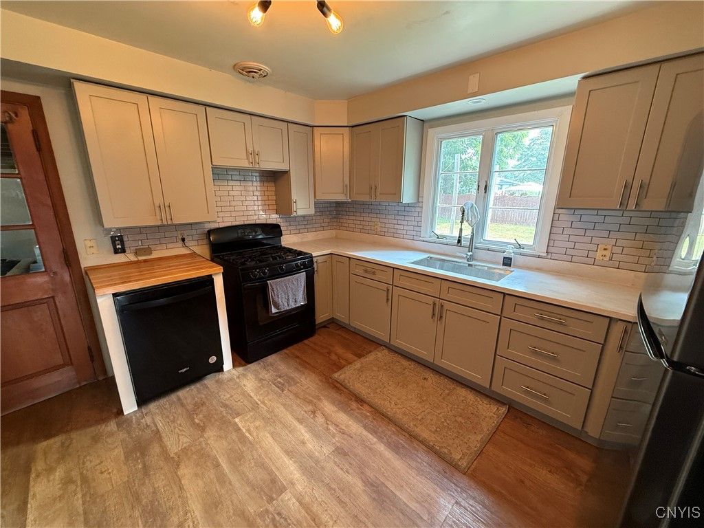 Interior, Kitchen, Wood Texture Flooring