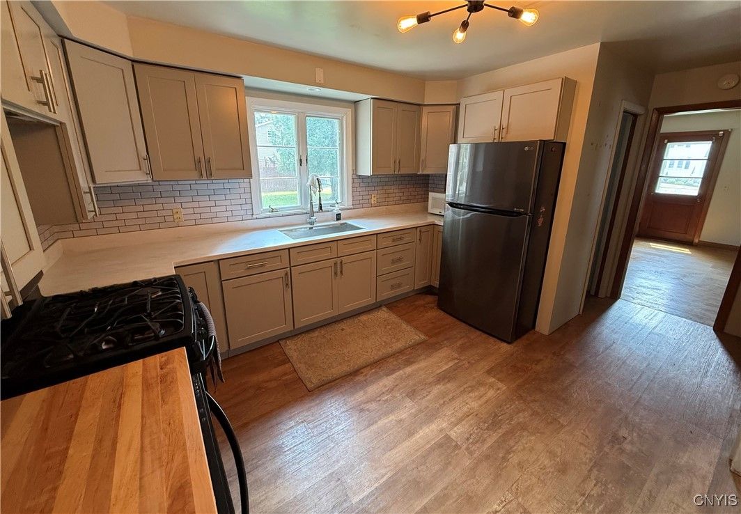 Interior, Kitchen, Wood Texture Flooring