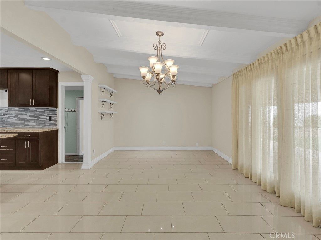Chandelier, Empty room, Interior, Kitchen, Recessed Lighting