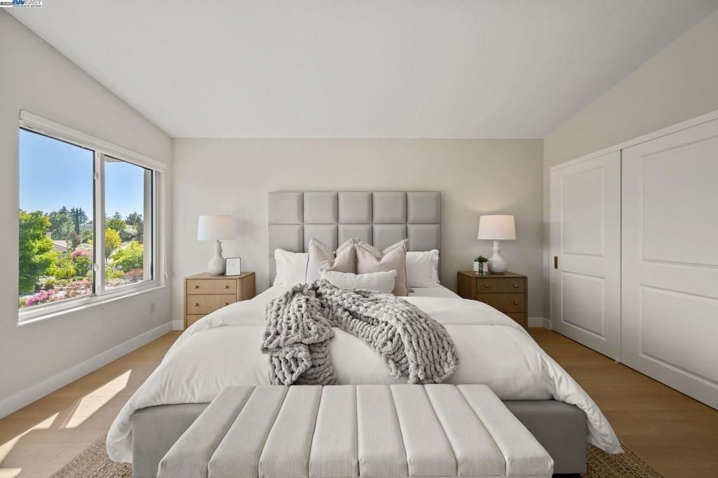 Bedroom, Interior, Wood Texture Flooring