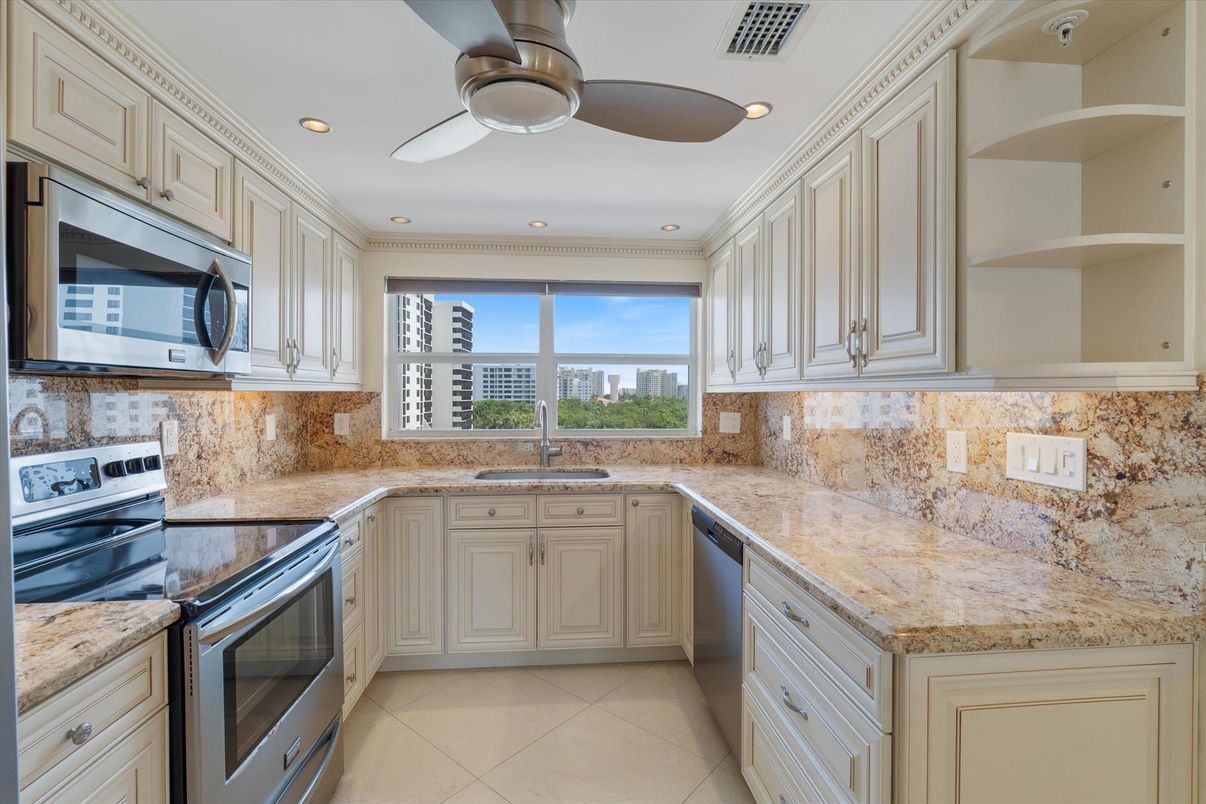 Interior, Kitchen, Recessed Lighting, Stainless Steel Appliances