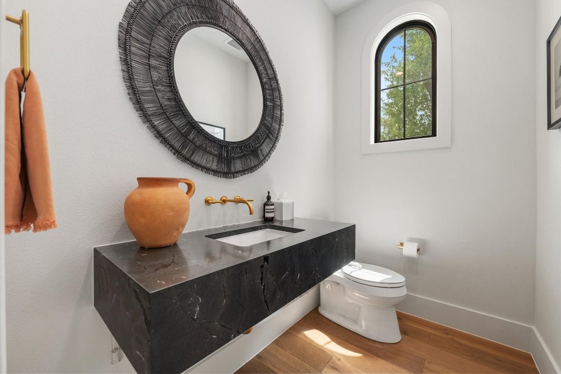 Bathroom, Interior, Wood Texture Flooring