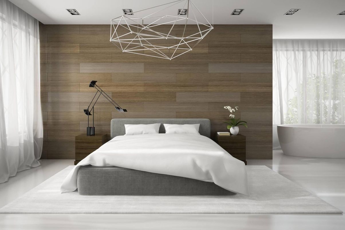 Bedroom, Interior, Wooden Walls